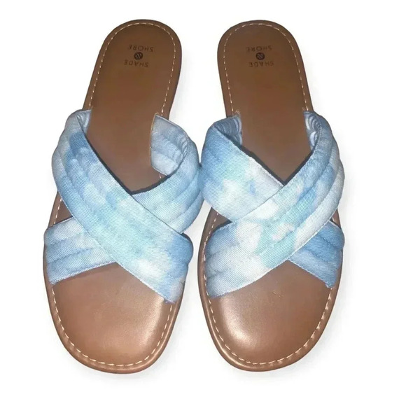 Shade & Shore Womens Perla Crossband Slide Sandal - Picture 3 of 4